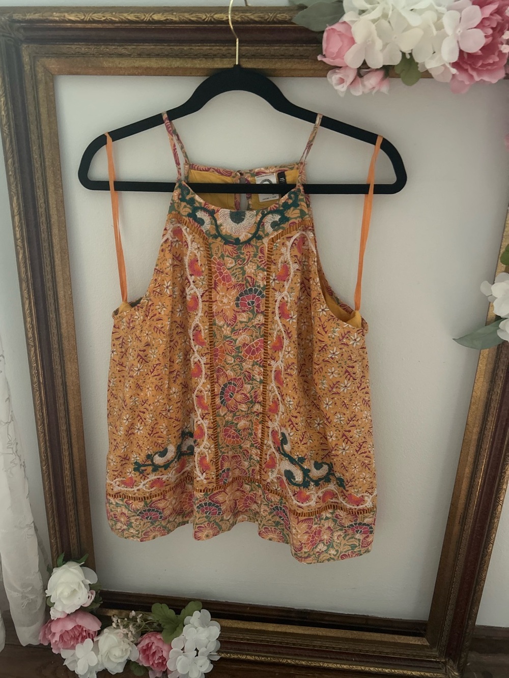 NWT Anthropologie Akemi + Kin Melina Embroidered Halter Top 10